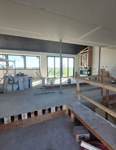 Drywall Installation Perfectly done in great room. Drywall and taping in a new house.