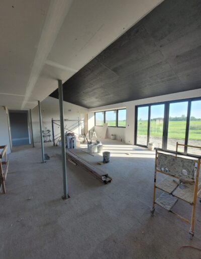 Drywall Installation Perfectly done. Drywall and taping in a new house.