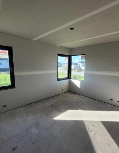 Perfectly done Drywall Installation In bedroom. Drywall and taping in a new house.