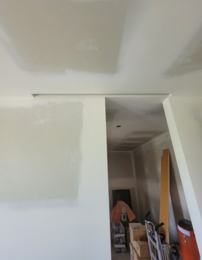 Perfectly done Drywall Installation In entrance. Drywall and taping in a new house.
