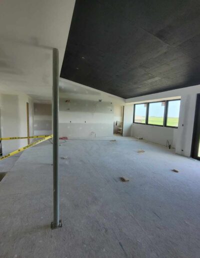 Perfectly done Drywall Installation. Drywall and taping in a new house.