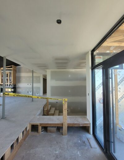 Perfectly done Drywall Installation. Drywall and taping in a new house.
