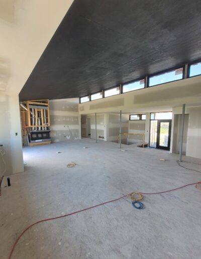 Perfectly done Drywall Installation. Drywall and taping in a new house.