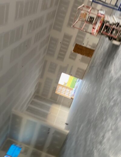 Drywall Installation Perfectly done on ceilings and walls. Drywall and taping in a new house.