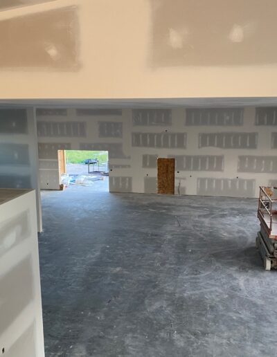 Drywall Installation Perfectly done on ceilings and walls. Drywall and taping in a new house.