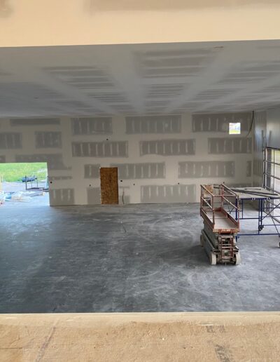 Drywall Installation Perfectly done on ceilings and walls. Drywall and taping in a new house.