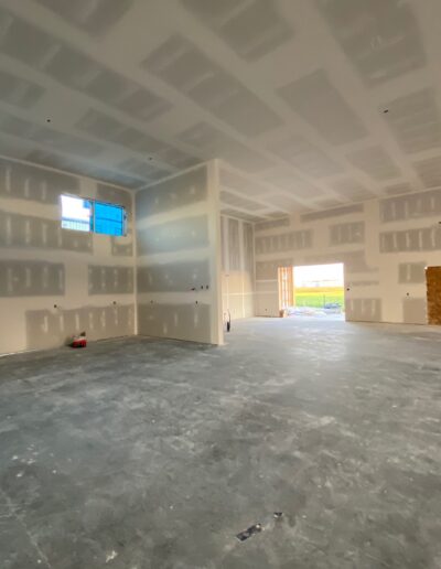 Drywall Installation Perfectly done on ceilings and walls. Drywall and taping in a new house.