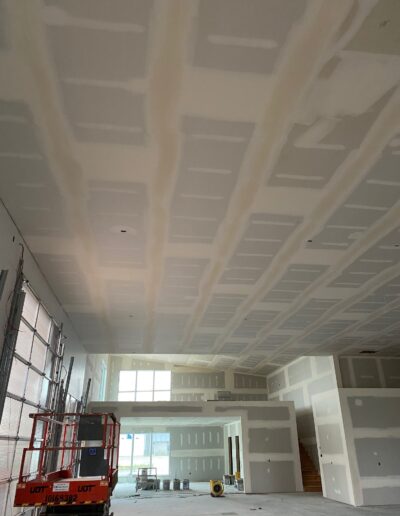 Drywall Installation Perfectly done on ceilings. Drywall and taping in a new house.