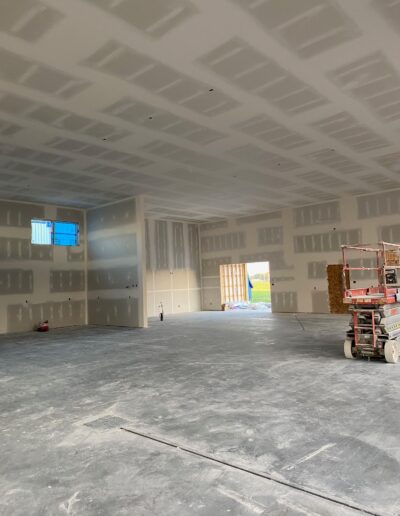 Drywall Installation Perfectly done on ceilings and walls. Drywall and taping in a new house.