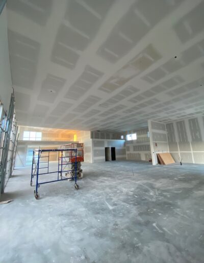 Drywall Installation Perfectly done on ceilings and walls. Drywall and taping in a new house.