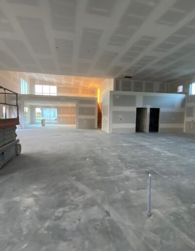 Drywall Installation Perfectly done on ceilings and walls. Drywall and taping in a new house.