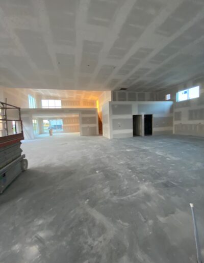 Drywall Installation Perfectly done on ceilings and walls. Drywall and taping in a new house.